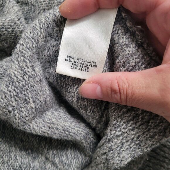 Anthropologie Kyu Yamate Meguro River Cardigan Gray Medium Wool Blend Sweater - Picture 5 of 6